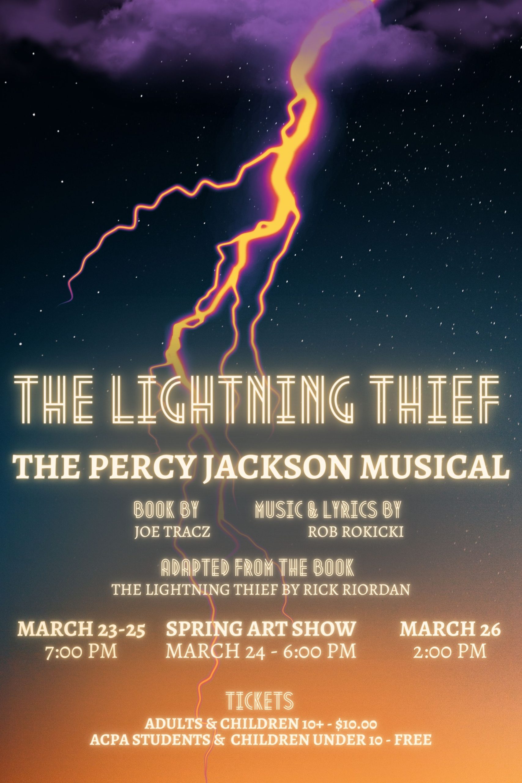The Lightning Thief The Percy Jackson Musical Arts & College