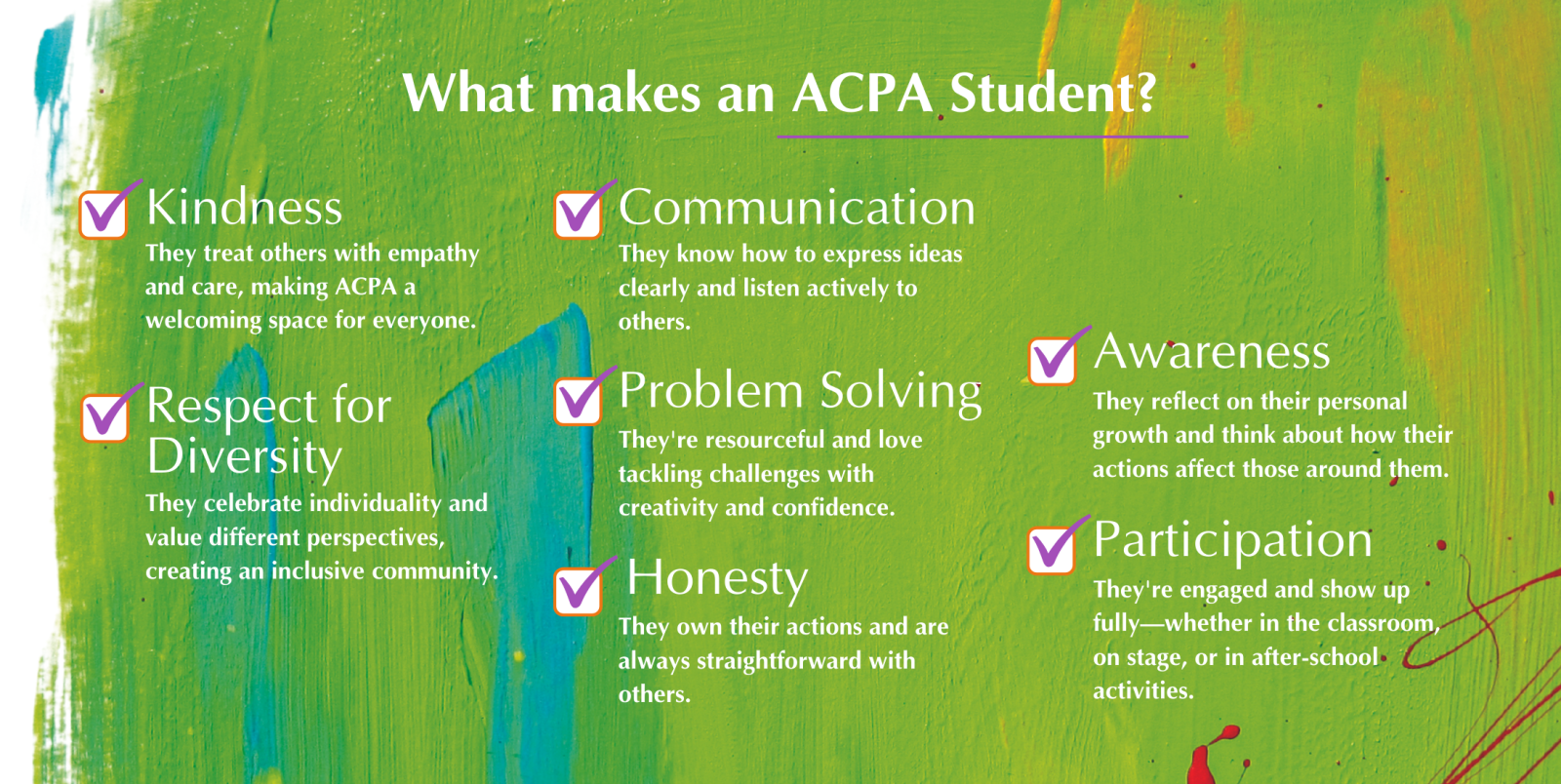 What makes an ACPA Student (1)