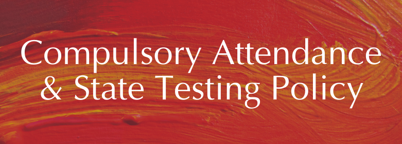Compulsory Attendance & State Testing Policy

The Arts & College Preparatory Academy is a community school established under Chapter 3314 of the Revised Code. The Academy is a public school and students enrolled in and attending the school are required to take proficiency tests and other examinations prescribed by law. In addition, there may be other requirements for students at the school that are prescribed by law. Students who have been excused from the compulsory attendance law for the purpose of home education as defined by the Administrative Code shall no longer be excused for that purpose upon their enrollment in a community school. For more information about this matter contact the school administration or the Ohio Department of Education